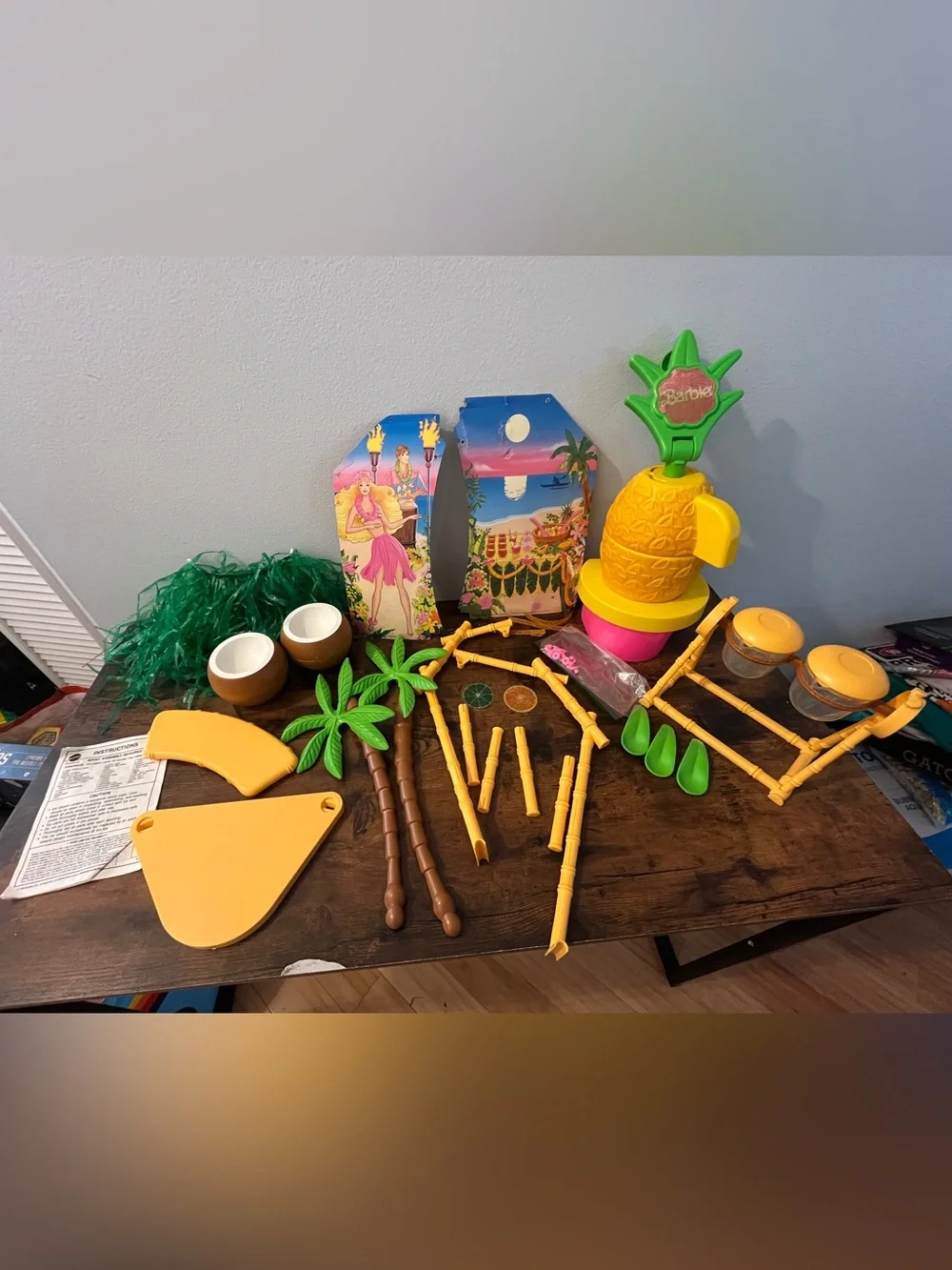 Vintage Barbie Hawaiian Ice Party Set - Near Complete